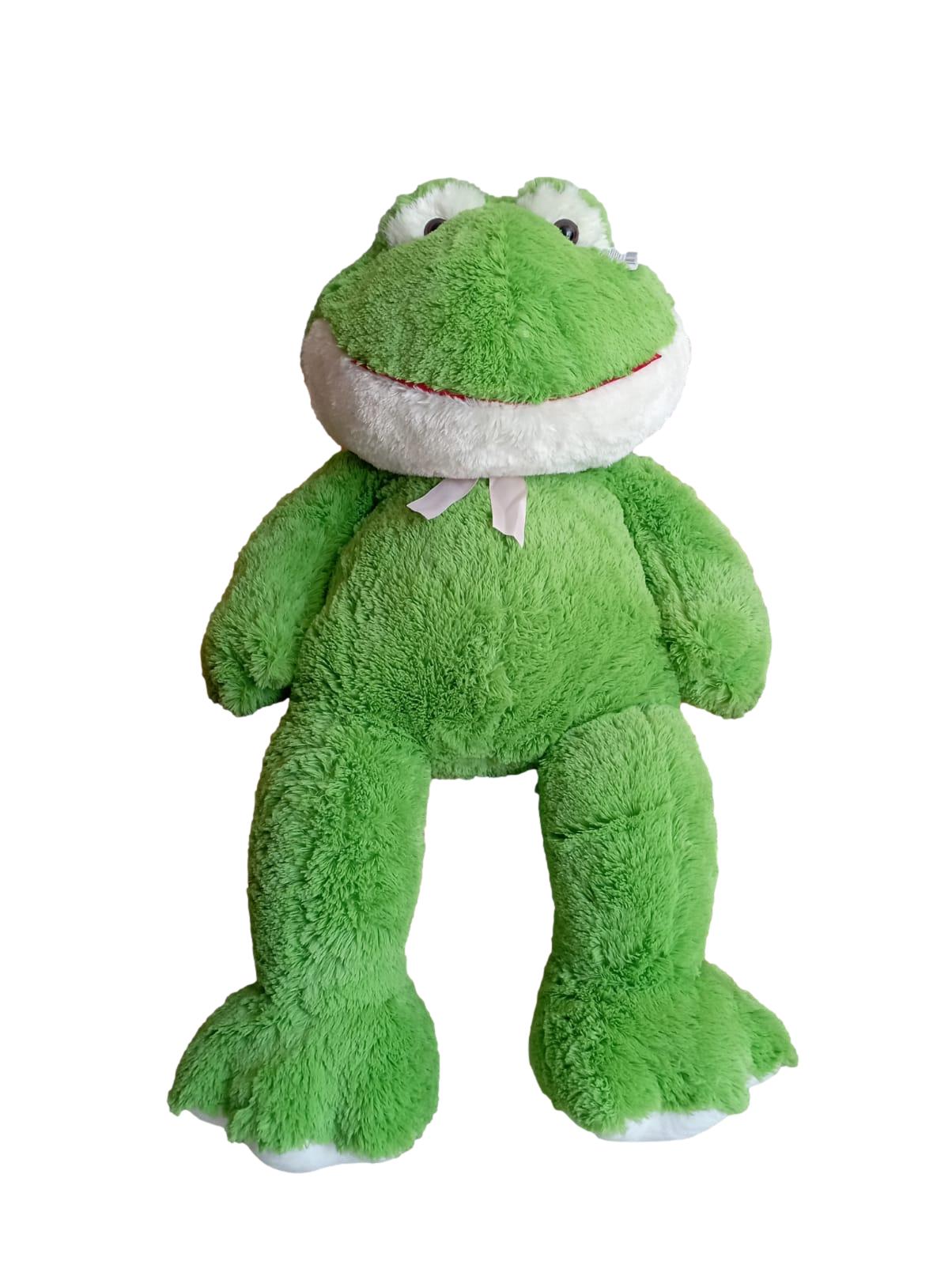 Rana de peluche gigante 105 cm reales de patas a cabeza