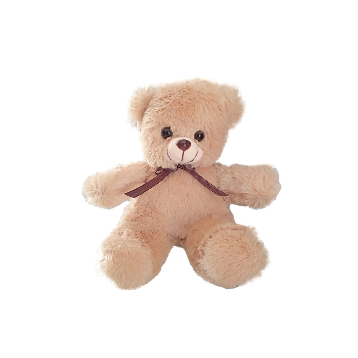 5 pack Osito de peluche para centro de mesa color café miel 15 cm sentado