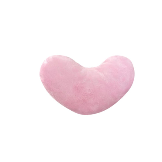 10 pack Corazón de peluche alfiletero de 20 cm color rosa