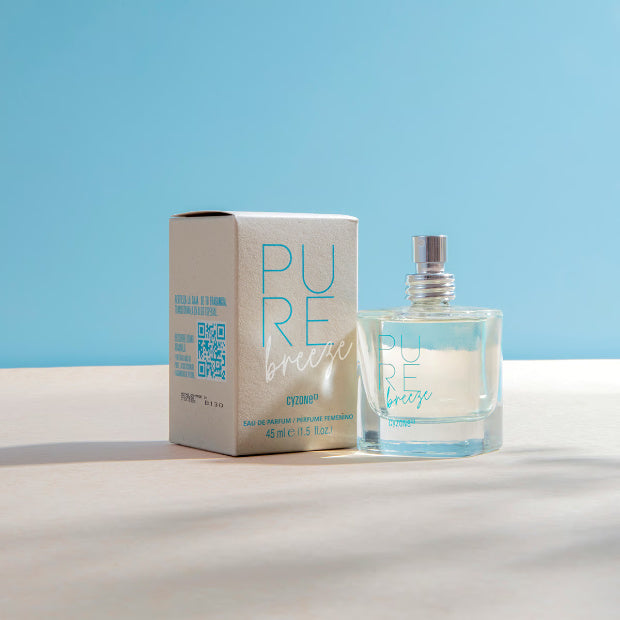 Perfume para dama pure breeze cyzone de 45 ml