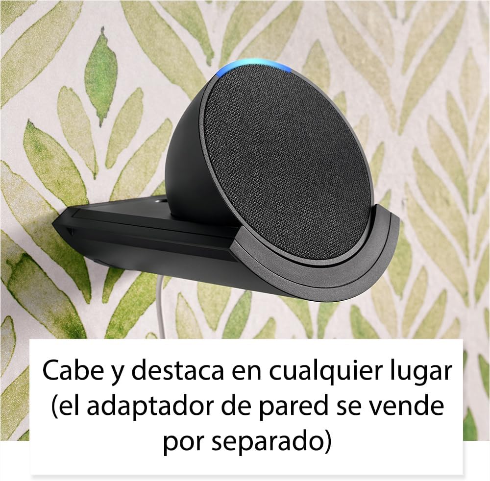 Alexa echo pop negra ultima generación Bocina inteligente y compacta