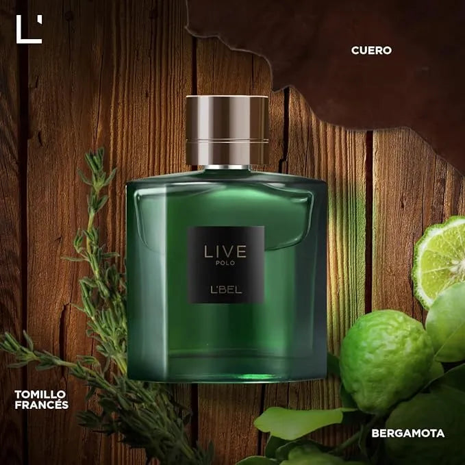 Perfume para caballero live polo 100 ml LBEL