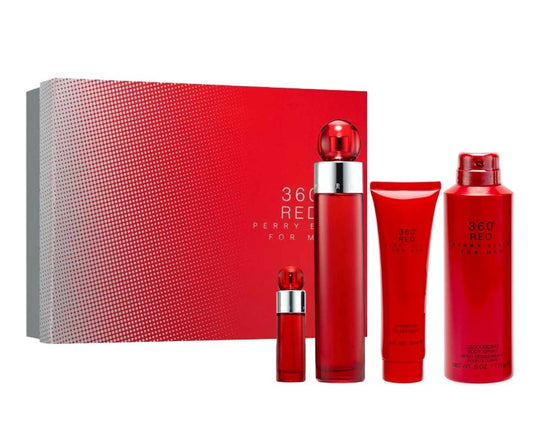 Perfume 360 Red Set Estuche de 4 piezas para caballero