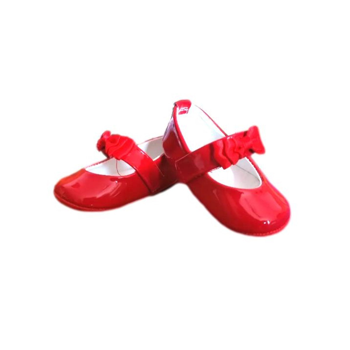 Zapatitos de bebé color rojo estilo charol diversas tallas